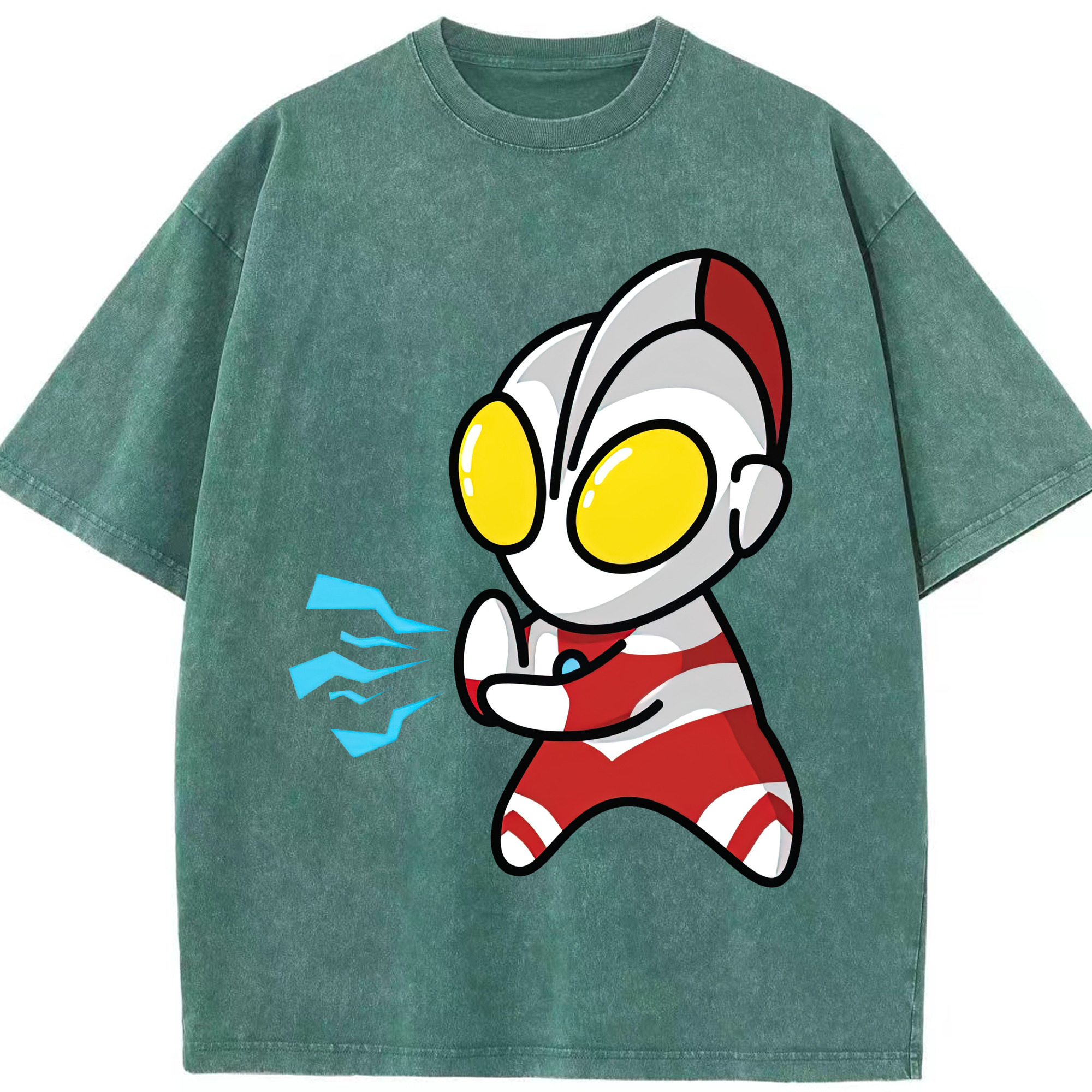 （画像用） ウルトラマン Ultraman 綿100% ヴィンテージ風 半袖Tシャツ（フロントプリント）